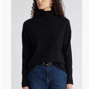 Nordstrom Wool Sweater | Womens Small Minimalist Turtleneck Layering Sweater